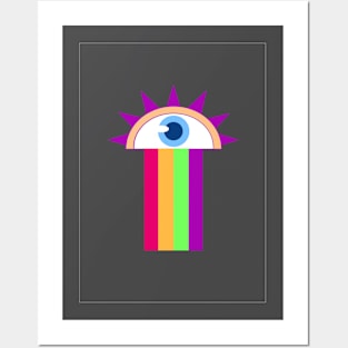 rainbow crying Posters and Art